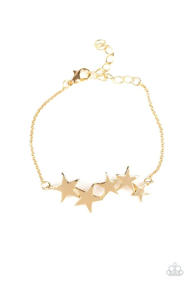 Paparazzi Bracelet ~ All-Star Shimmer - Gold