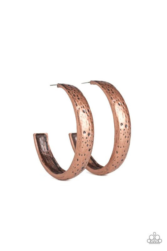 Paparazzi Earring ~ Rustic Revolution - Copper