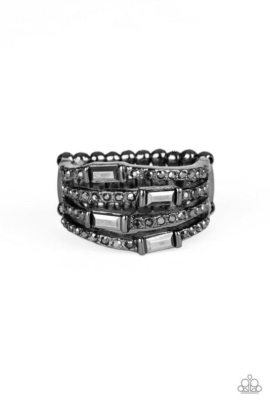 Paparazzi Ring ~ Royal Reflections - Black