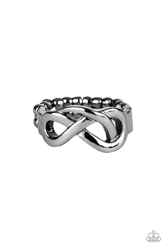 Anillo Paparazzi ~ Infinitamente industrial - Negro