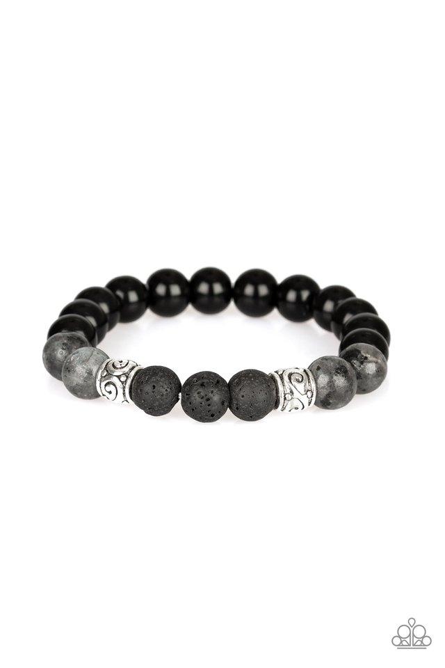 Paparazzi Bracelet ~ Mantra - Black