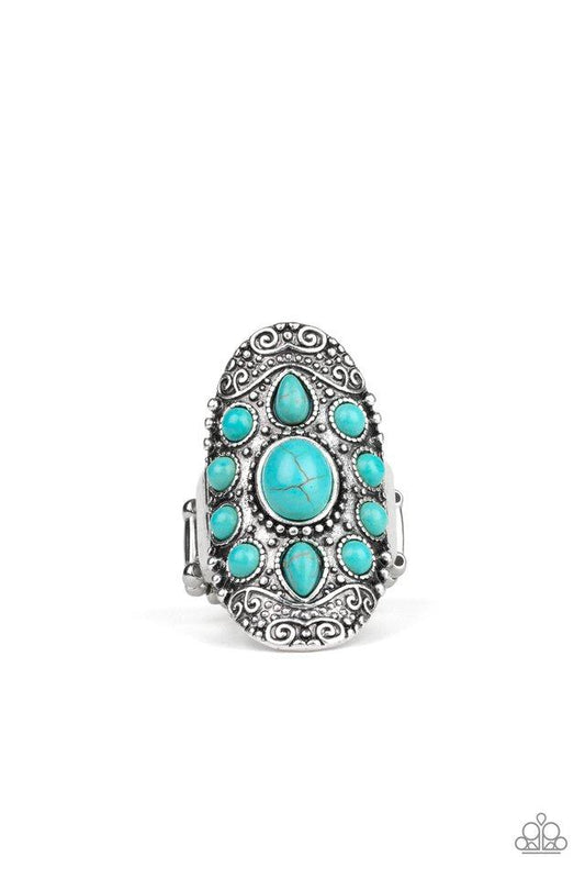 Anillo Paparazzi ~ Piedra Sunrise - Azul