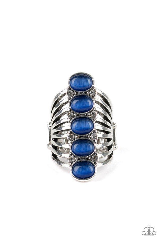 Anillo Paparazzi ~ BLING Your Heart Out - Azul