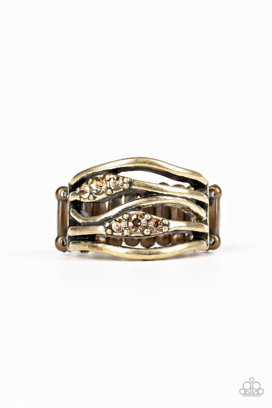 Paparazzi Ring ~ Cash Dash - Brass