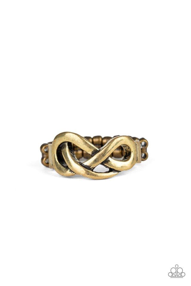 Paparazzi Ring ~ Infinitely Industrial - Brass