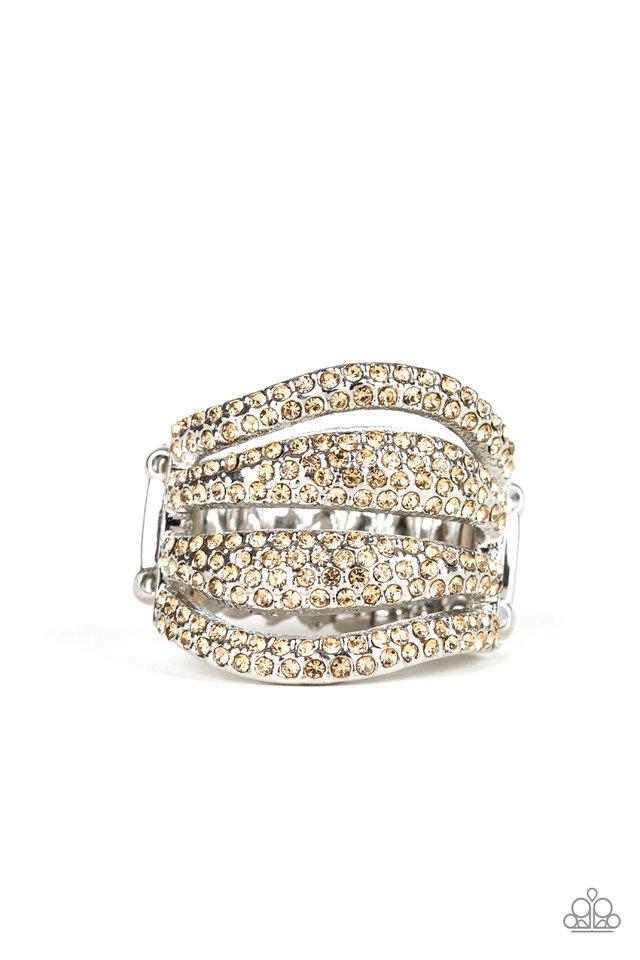 Paparazzi Ring ~ Roll Out The Diamonds - Brown
