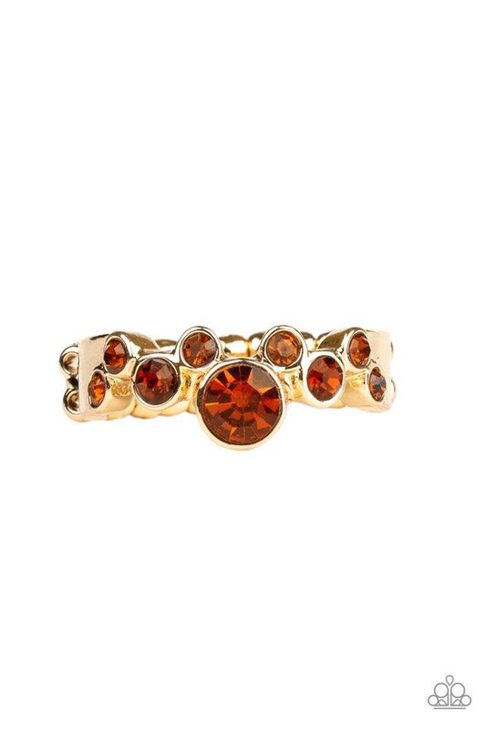 Paparazzi Ring ~ Sparkle Spree - Brown