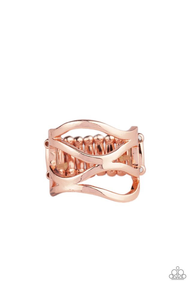 All Over The Place - Copper - Paparazzi Ring Image
