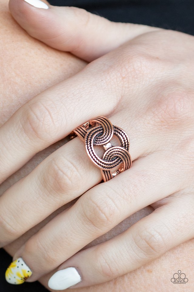 Join Forces - Copper - Paparazzi Ring Image