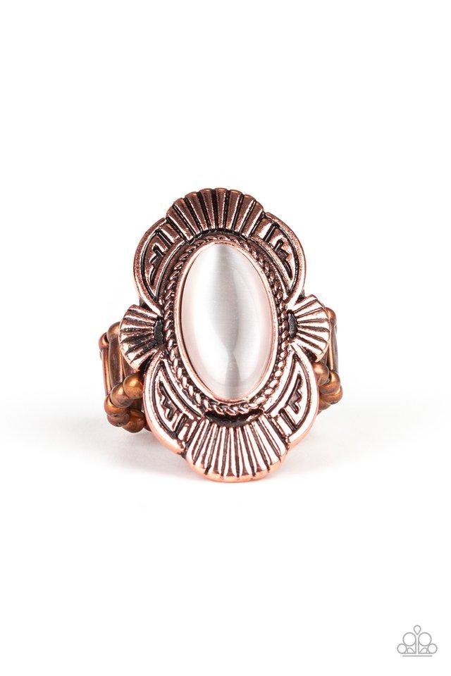 Paparazzi Ring ~ Oceanside Oracle - Copper