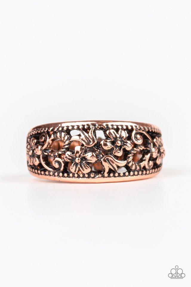 Paparazzi Ring ~ Breezy Blossoms - Copper