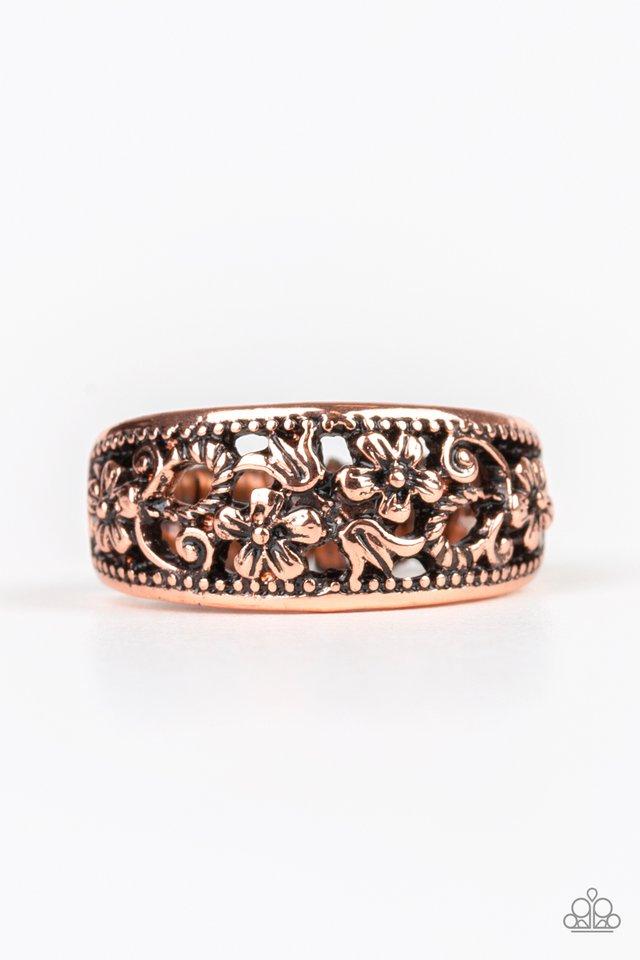 Anillo Paparazzi ~ Breezy Blossoms - Cobre