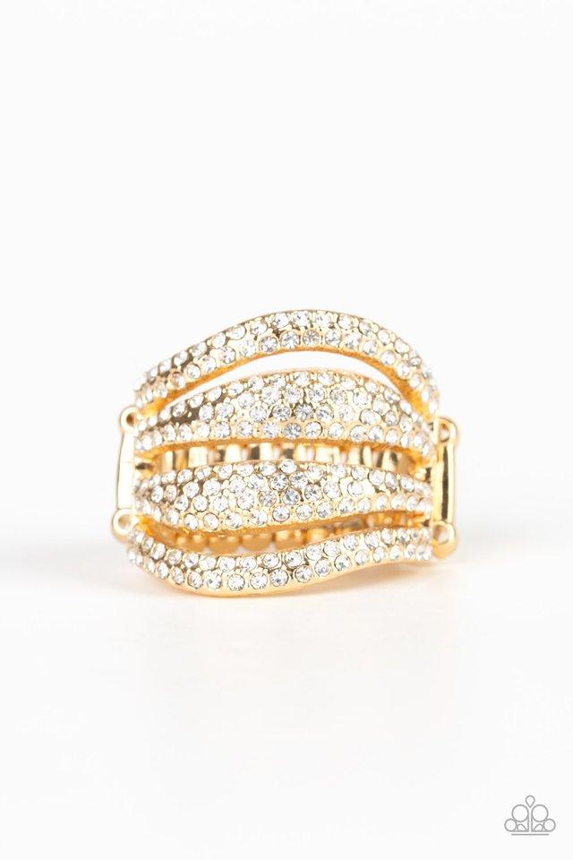 Anillo Paparazzi ~ Exhibe los diamantes - Oro