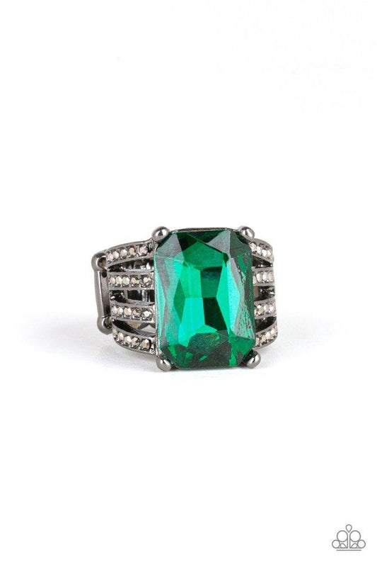 Paparazzi Ring ~ Expect Heavy REIGN - Green