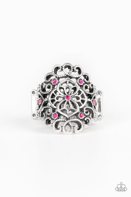 Paparazzi Ring ~ Grenada Gardens - Pink