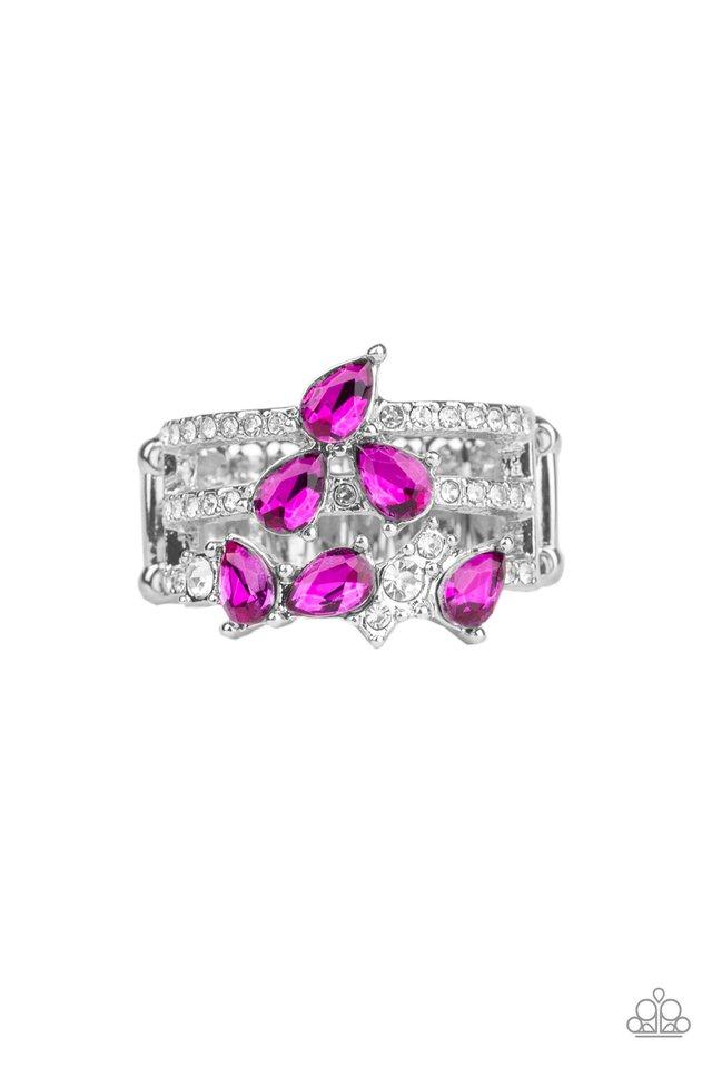 Anillo Paparazzi ~ Blink Back TIERS - Rosa