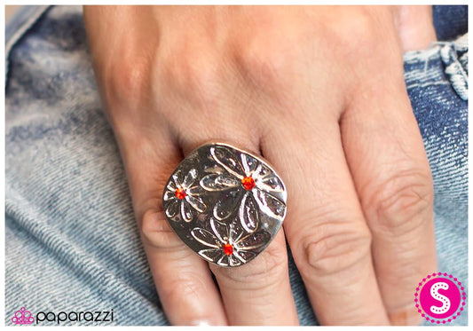 Paparazzi Ring ~ Background Noise - Red