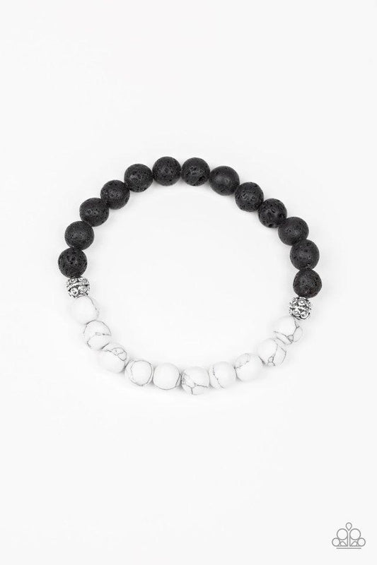 Paparazzi Bracelet ~ Fortune - White