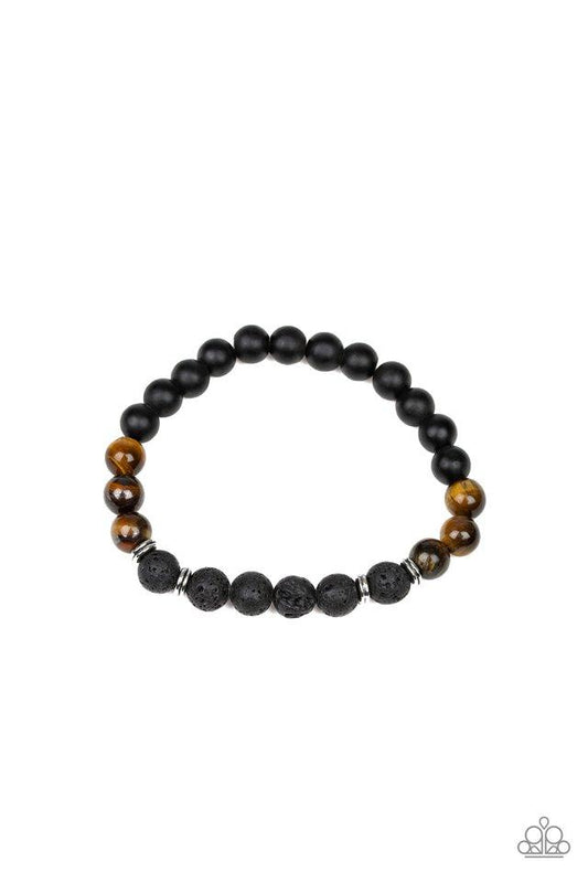 Paparazzi Bracelet ~ Karma - Brown