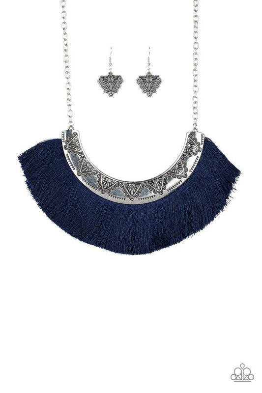 Paparazzi Necklace ~ Might and MANE - Blue