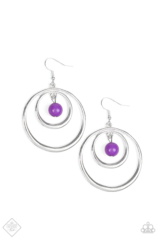 Paparazzi Earring ~ Diva Pop - Purple