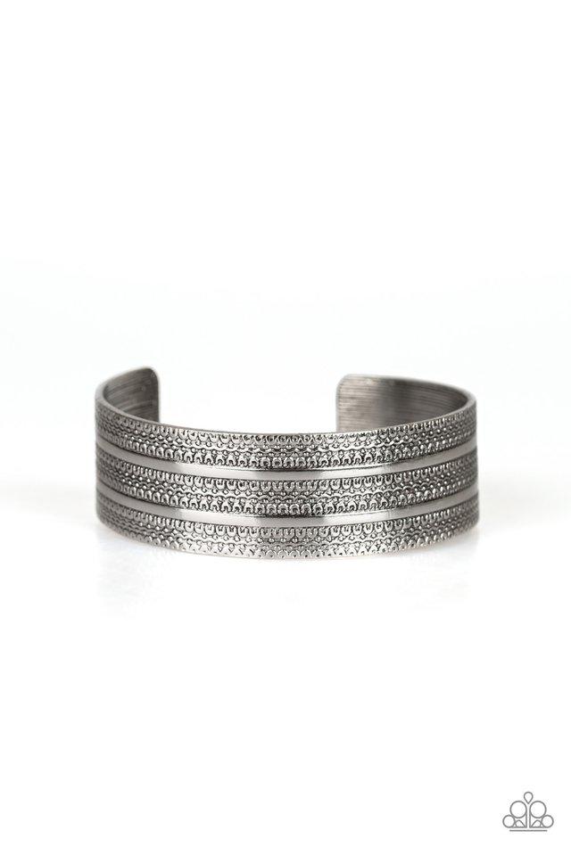 Paparazzi Bracelet ~ Patterned Plains - Silver