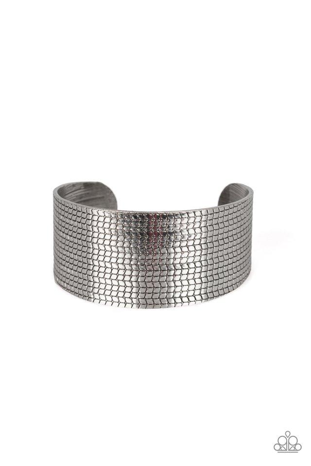Paparazzi Bracelet ~ Texture Trailblazer - Silver
