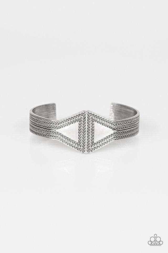 Pulsera Paparazzi ~ Zen Den - Plata