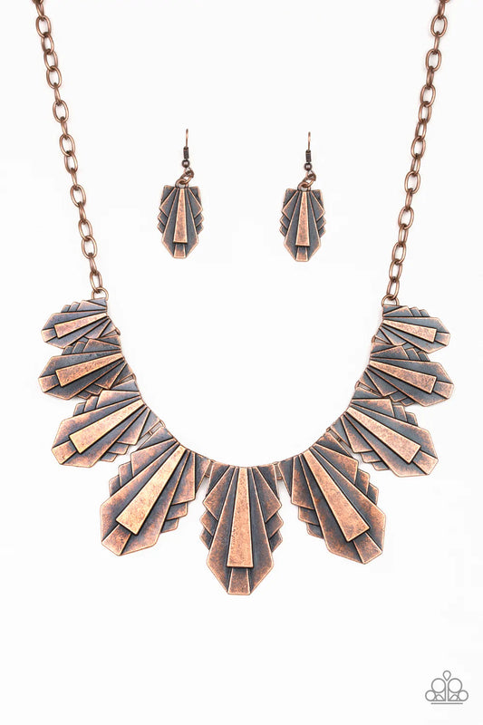 Collar Paparazzi ~ Cueva Cougar - Cobre