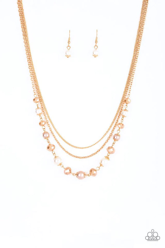 Paparazzi Necklace ~ Tour de Demure - Gold