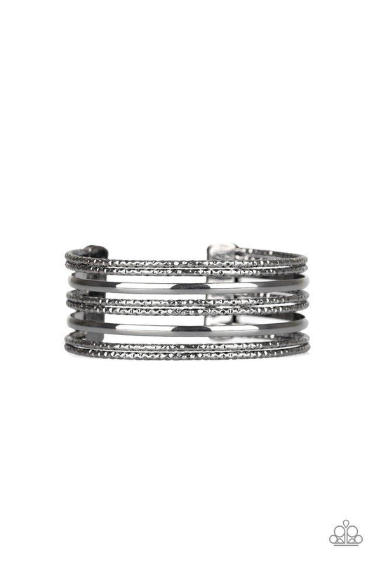 Paparazzi Bracelet ~ Stack Shack - Black