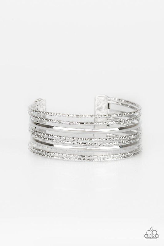 Paparazzi Bracelet ~ Stack Shack - Silver