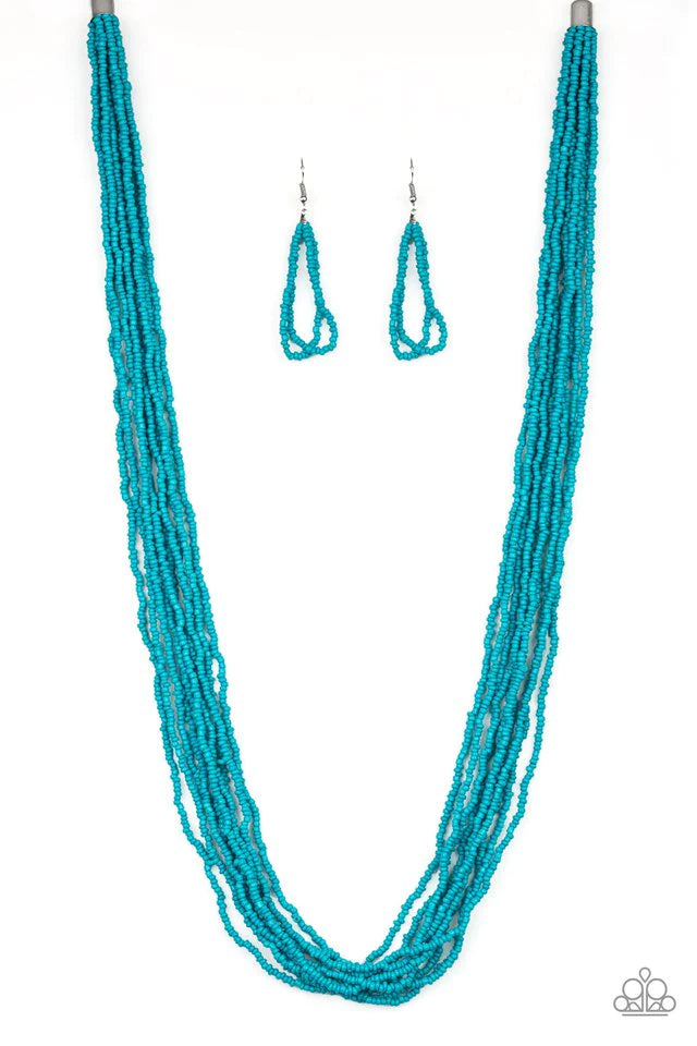 Paparazzi Necklace ~ Congo Colada - Blue