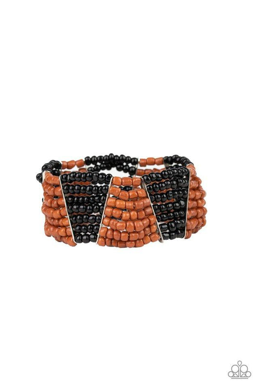 Paparazzi Bracelet ~ Outback Outing - Black