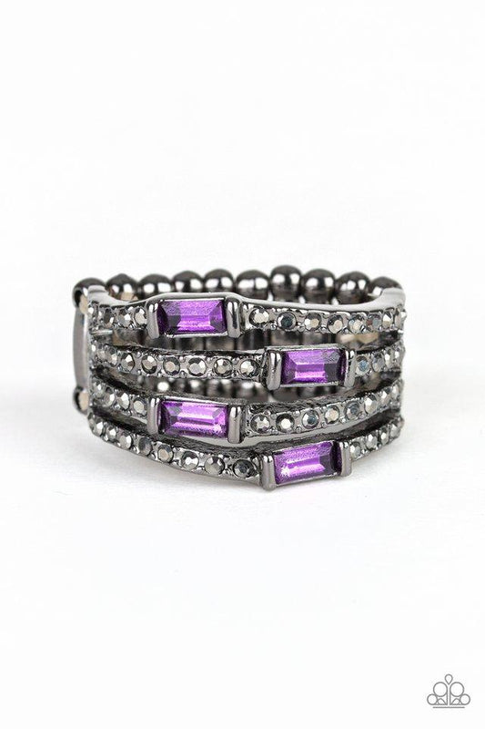 Paparazzi Ring ~ Royal Reflections - Purple