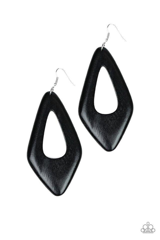 Paparazzi Earring ~ A SHORE Bet - Black