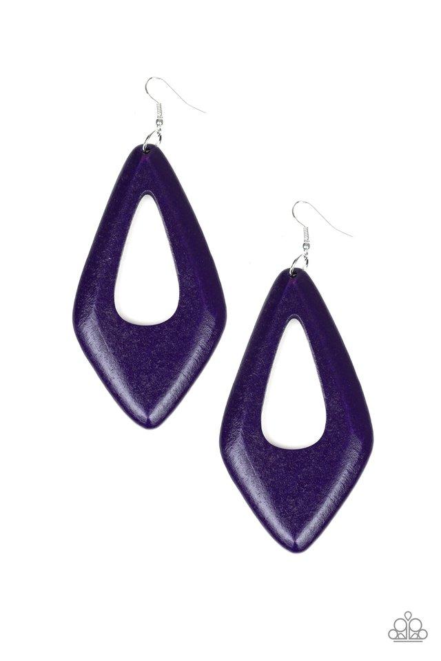 Paparazzi Earring ~ A SHORE Bet - Purple