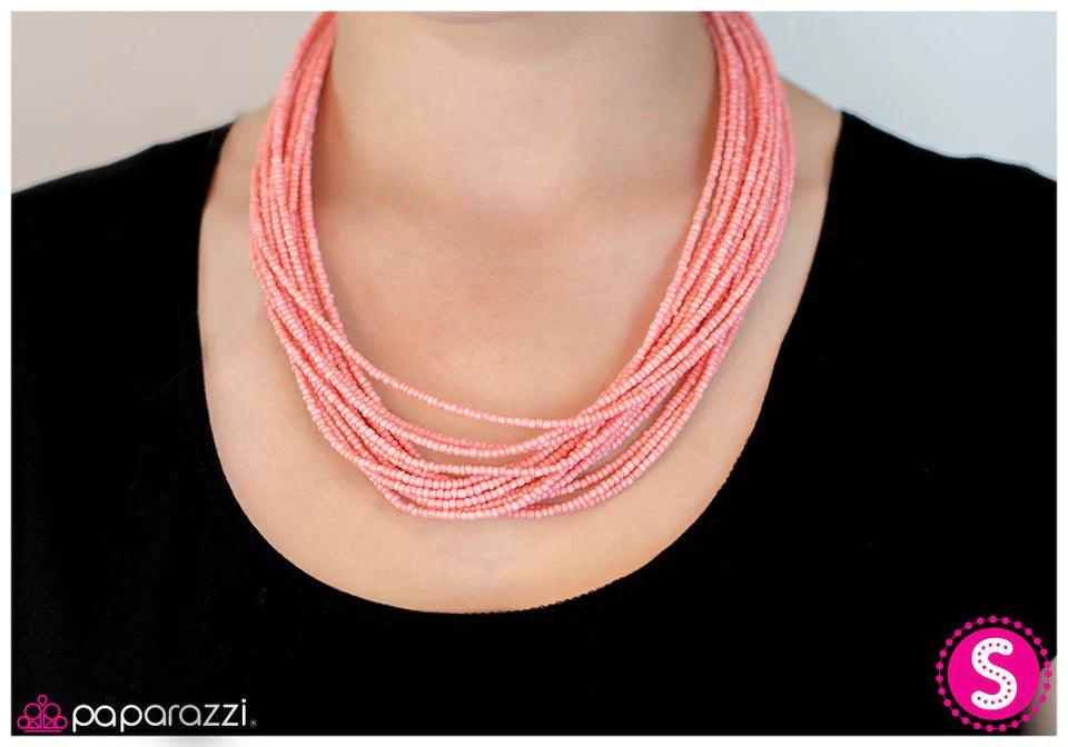 Paparazzi Necklace ~ Wide Open Spaces - Pink