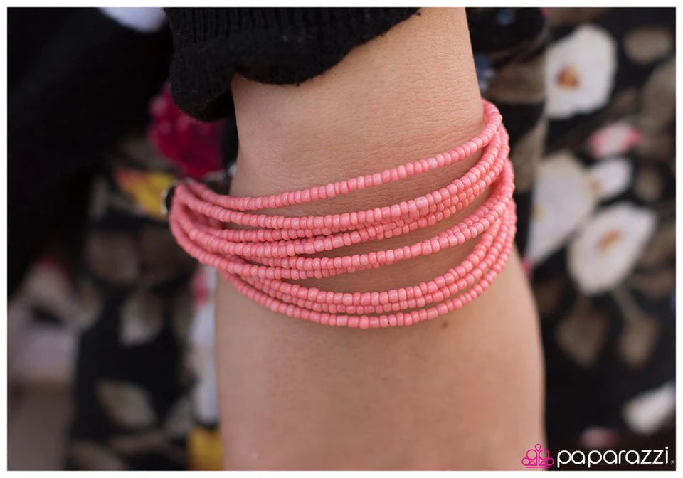 Pulsera Paparazzi ~ ¿Podrías ser más PACÍFICO? - Rosa