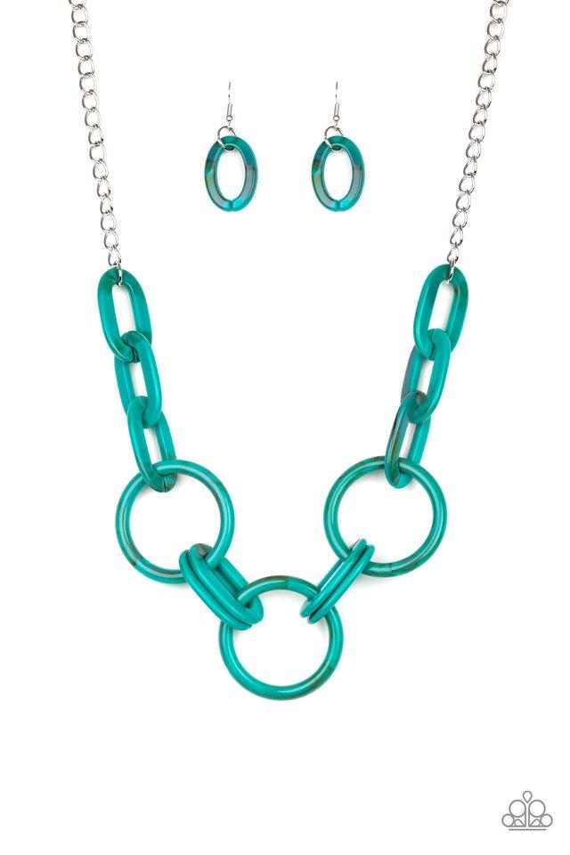 Collar Paparazzi ~ Sube la temperatura - Azul