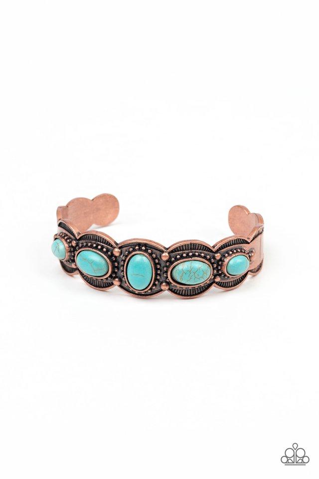 Paparazzi Bracelet ~ Desert Farer Copper Paparazzi Jewelry Online