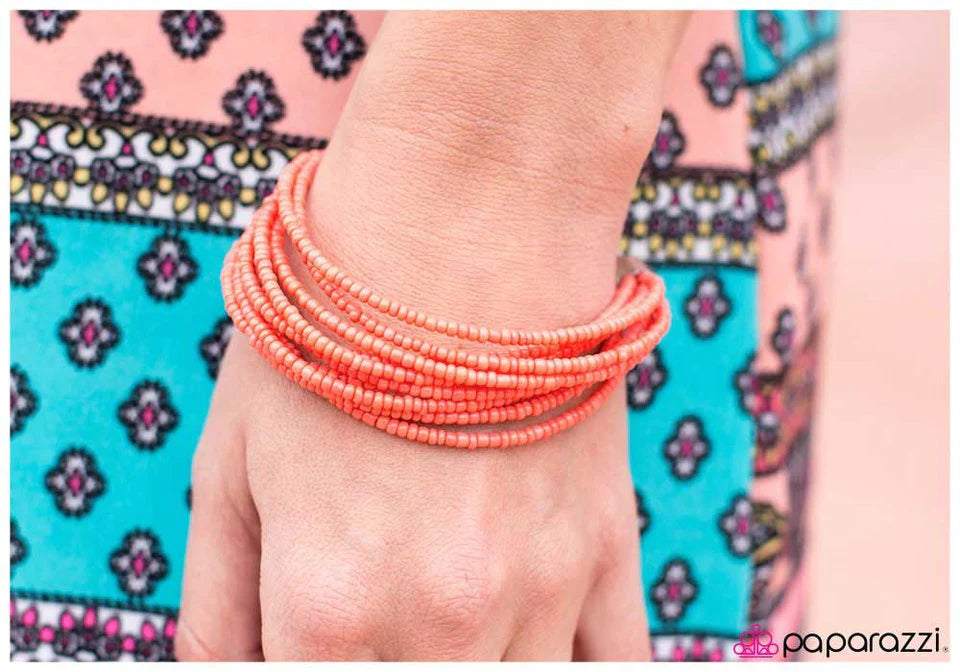 Paparazzi Bracelet ~ Could You Be More PACIFIC? - Orange