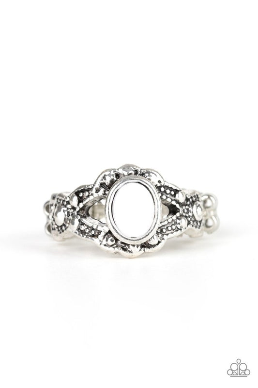 Definitely DOT! - White - Paparazzi Ring Image