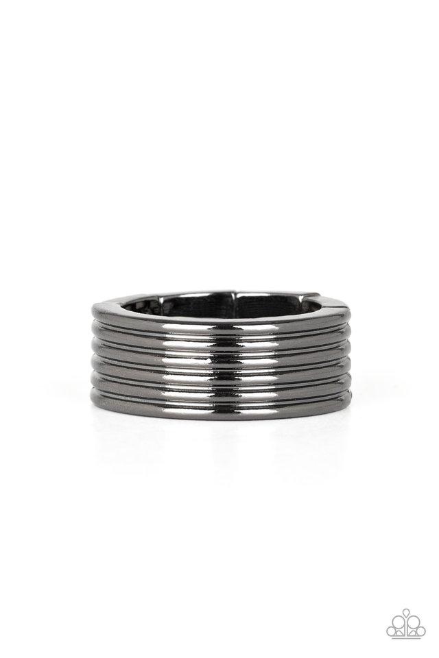 Paparazzi Ring ~ A Mans Man - Black