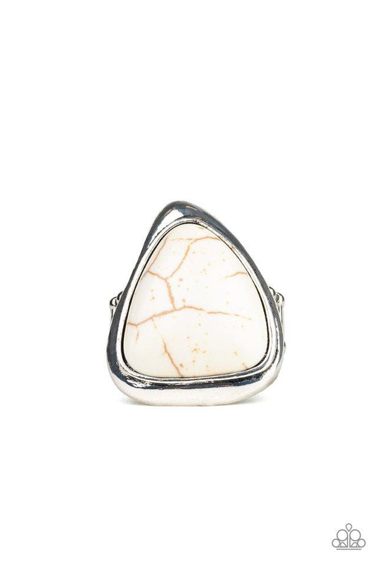 Paparazzi Ring ~ Stone Scene - White