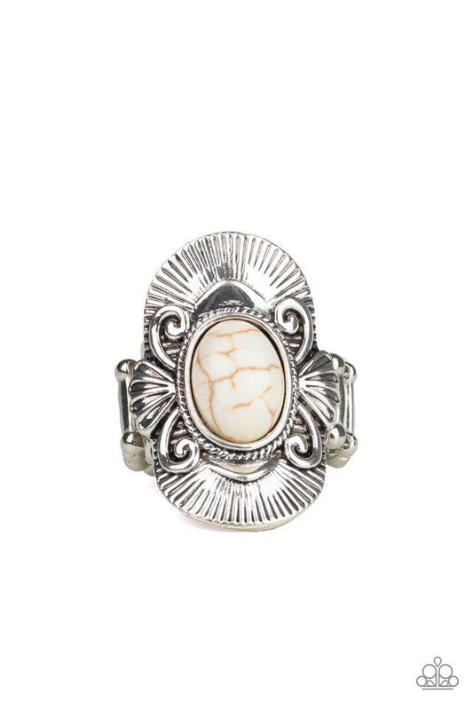 Paparazzi Ring ~ Oracle Oasis - White