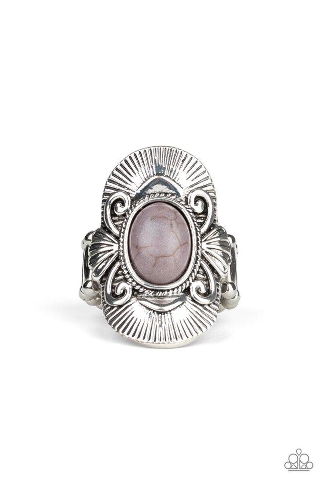 Paparazzi Ring ~ Oracle Oasis - Silver