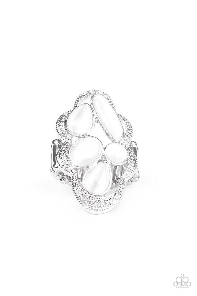 Paparazzi Ring ~ Cherished Collection - White