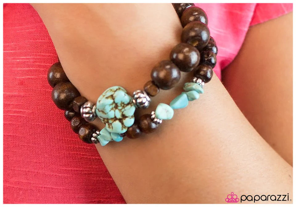 Pulsera Paparazzi ~ Exprésate - Azul