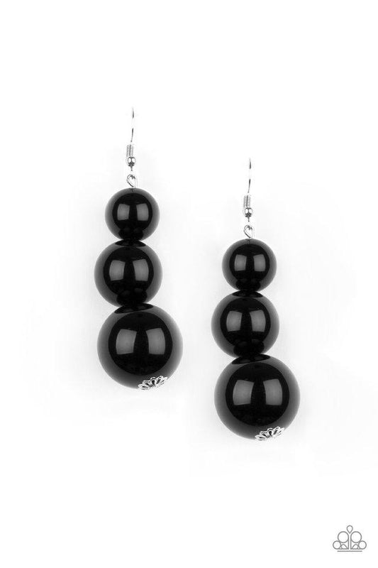 Paparazzi Earring ~ Material World - Black